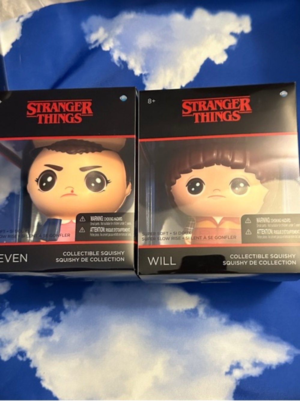 Stranger Things Will & Eleven Collectible Squishys - Blue & Pink